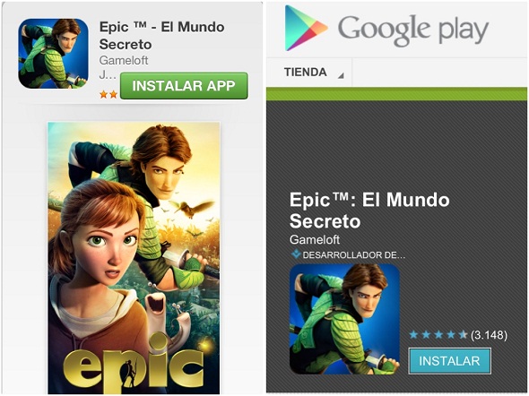 EPIC.App Store y Google Play