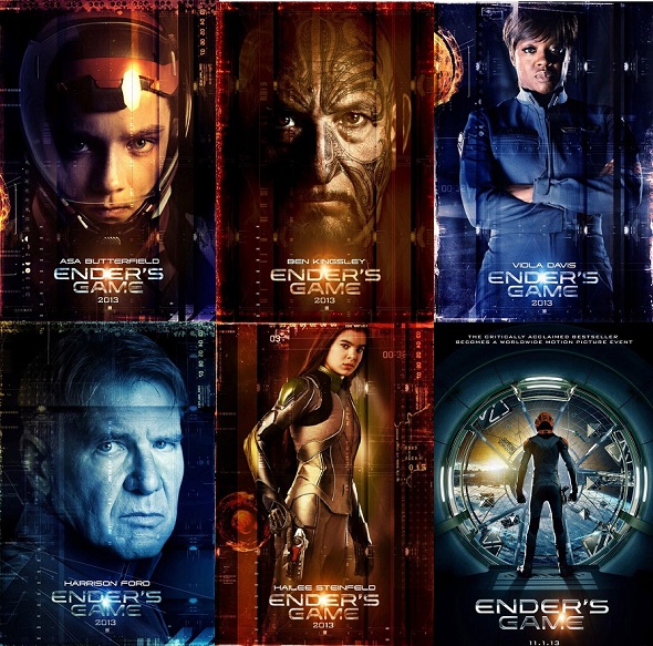 Poster nuevos de los personajes del 'Juego de Ender'
