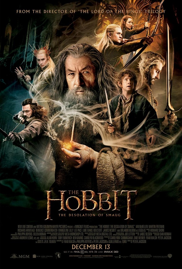 Póster final de 'El hobbit: La desolación de Smaug'