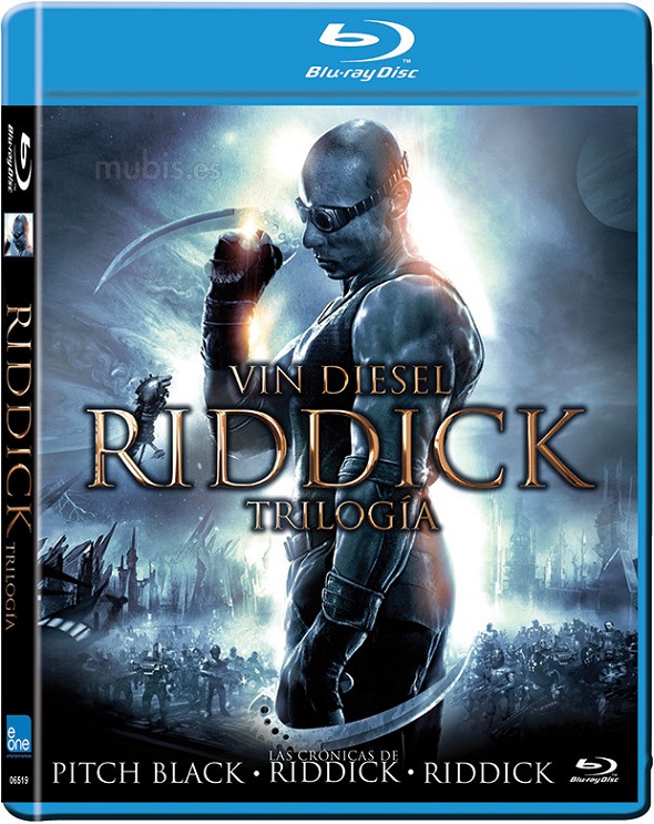 Riddick. Blu-ray. Triolgía