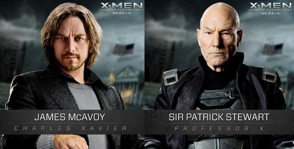 Los Xavier del pasado y el futuro de 'X-Men: Días del futuro pasado'
