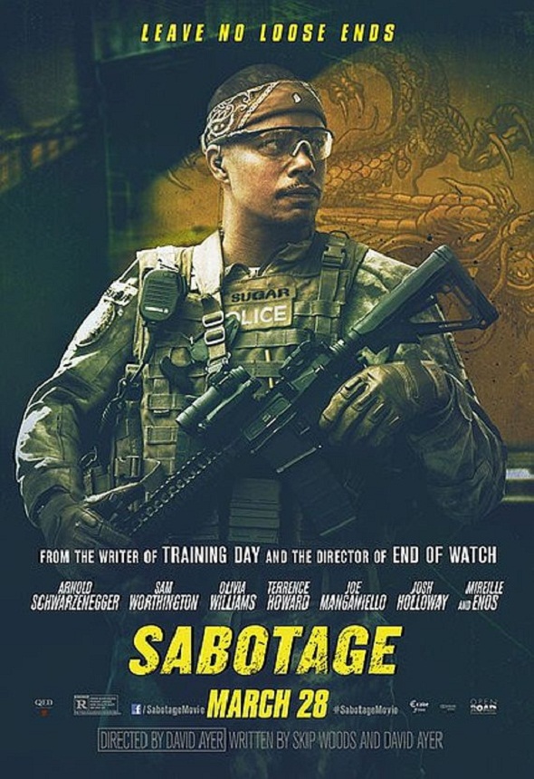 Póster de 'Sabotage' con Terrence Howard