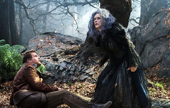 Meryl Streep y James Corden en 'Into the woods'