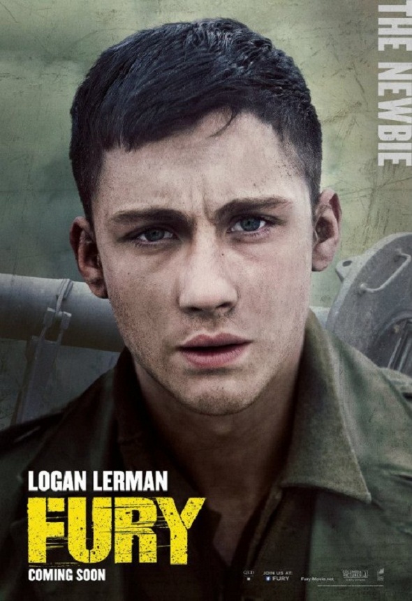 Logan Lerman también protagoniza 'Corazones de acero'