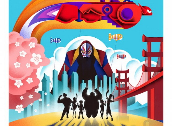 Póster de '6 Héroes (Big Hero 6)', la nueva apuesta animada de Disney y Marvel