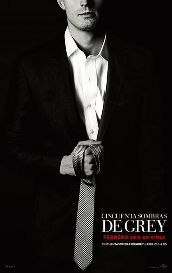 Póster de Jamie Dornan como Christian Grey en 'Cincuenta sombras de Grey'
