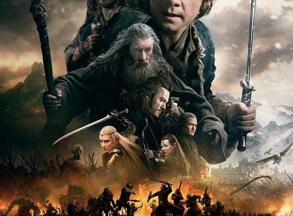Póster de El Hobbit: la batalla de los cinco ejércitos (The Hobbit: the battle of the five armies)