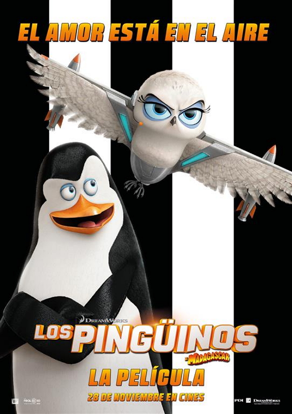 Póster de personajes de Los Pingüinos de Madagascar
