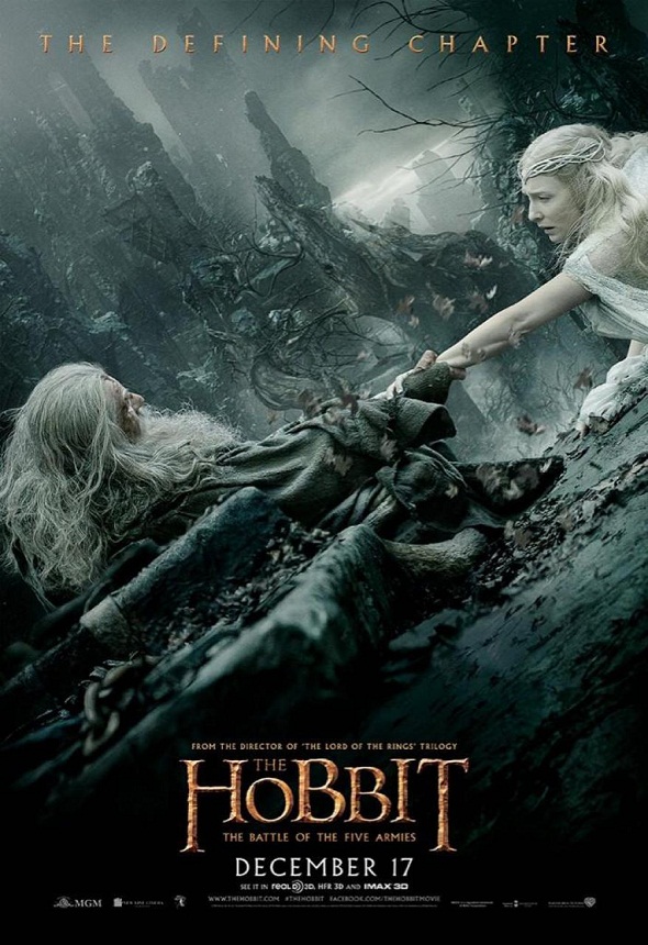 Póster de El Hobbit: la batalla de los cinco ejércitos (The Hobbit: The battle of the five armies)