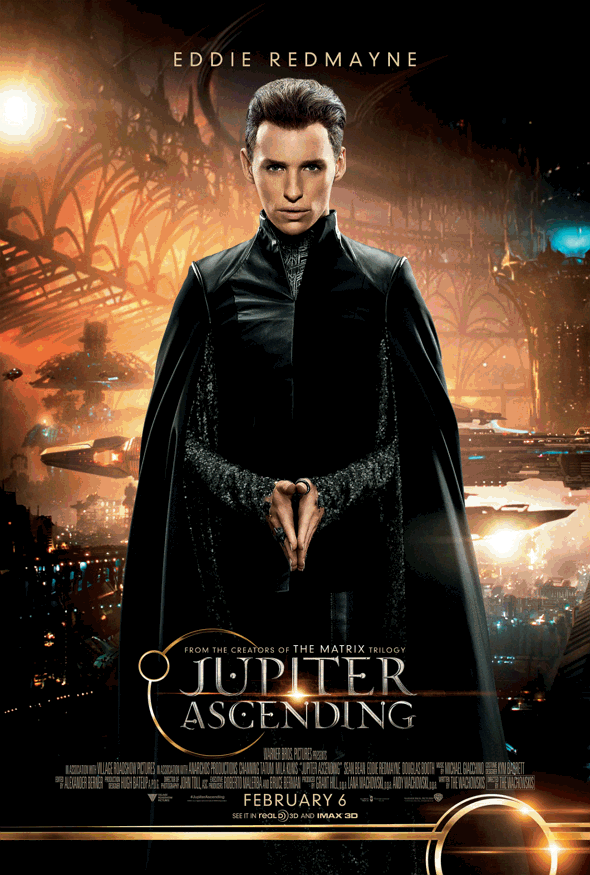 Eddie Redmayne protagoniza el nuevo póster de El destino de Júpiter (Jupiter Ascending)
