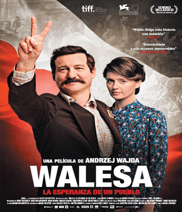 Póster en español para Walesa, la esperanza de un pueblo. Poster en español