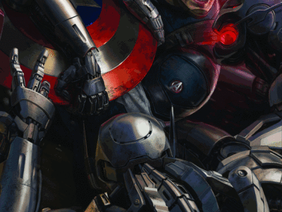 Póster del Capitán América en Los Vengadores: La era de Ultrón (Avengers: Age of Ultron)