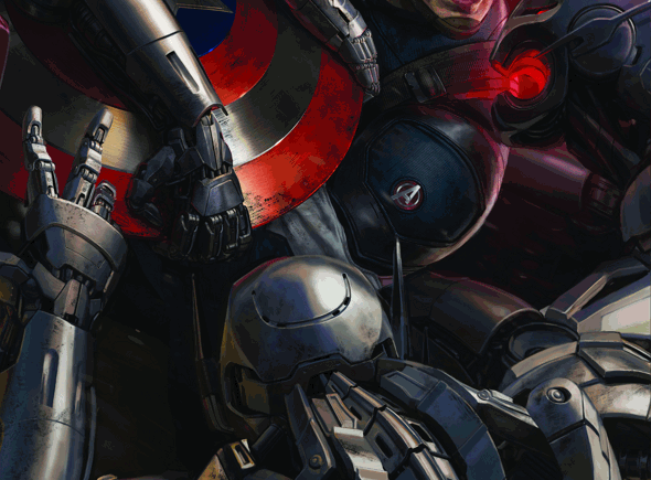 Póster del Capitán América en Los Vengadores: La era de Ultrón (Avengers: Age of Ultron)