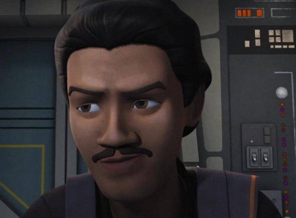Una imagen de Lando Calrissian en Star Wars Rebels