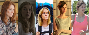 Mejor actriz: Julianne Moore, Rosamund Pike, Reese Witherspoon, Felicity Jones y Marion Cotillard