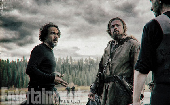 González Iñárritu y DiCaprio durante el rodaje
