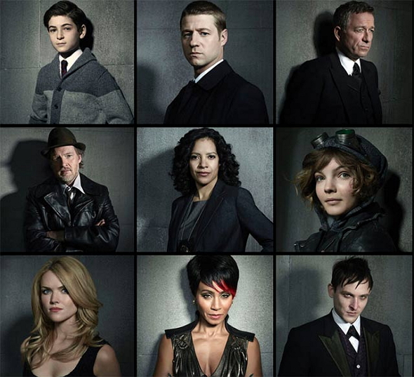 Una imagen con los principales protagonistas de 'Gotham'