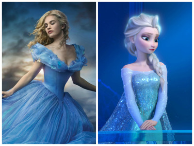 Imagen de Ella y Elsa, de Cenicienta y Frozen