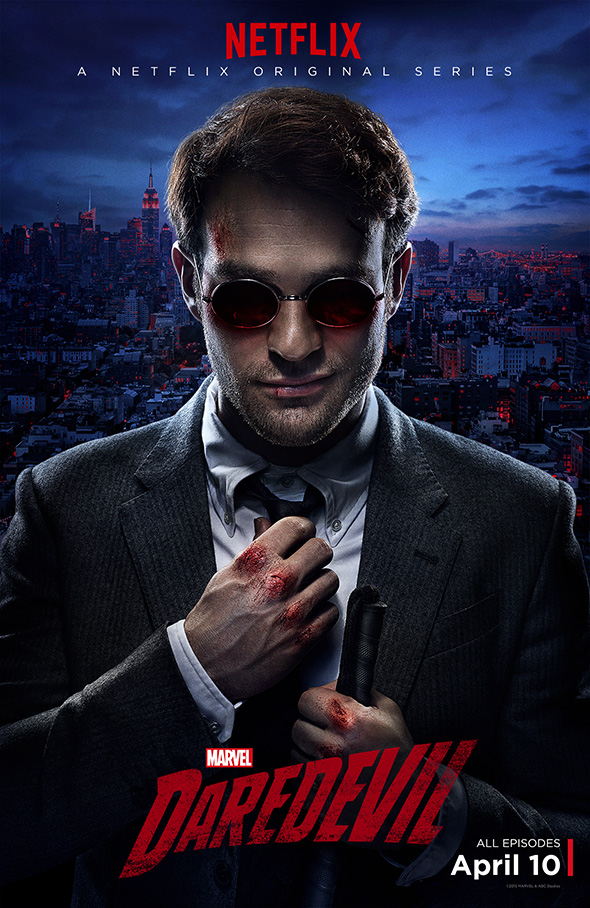 Imagen de Charlie Cox en el póster de 'Daredevil'