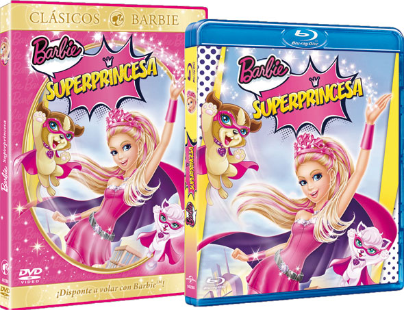 Carátulas DVD y Bluray 'Barbie Superprincesa'