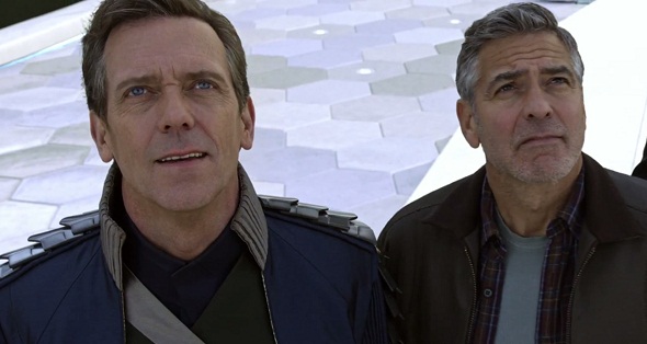 Hugh Laurie y George Clooney en la película