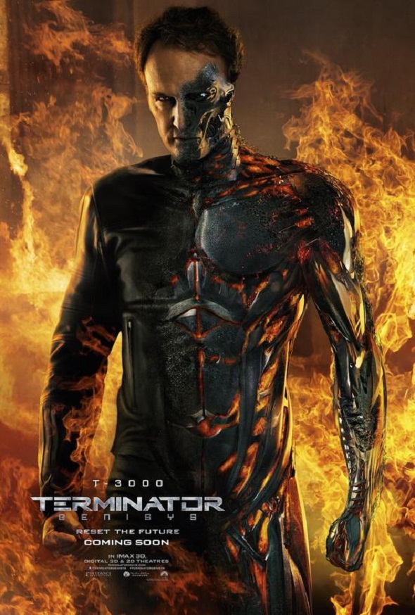 Jason Clarke en su póster para 'Terminator Génesis'