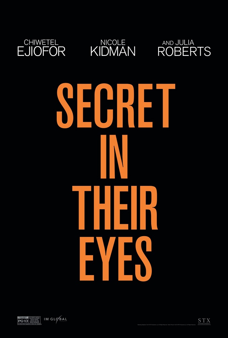 Teaser póster del remake de 'El secreto de sus ojos'