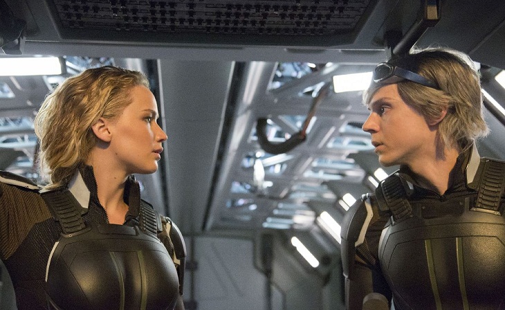 Jennifer Lawrence y Evan Peters comparten plano en 'X-Men: Apocalipsis'