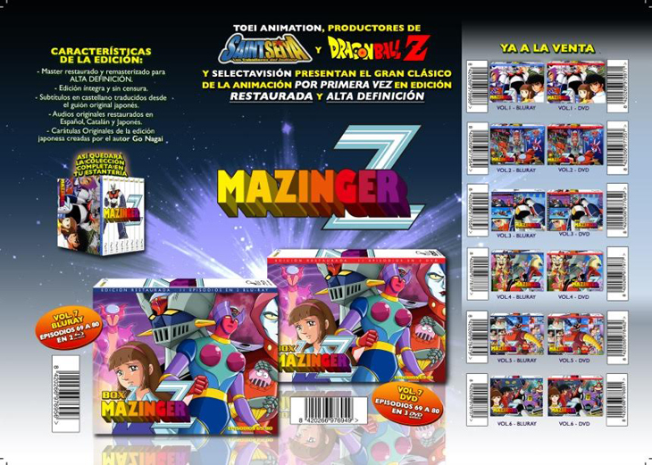 'Mazinger Z - Box 7' (DVD y Blu-ray)