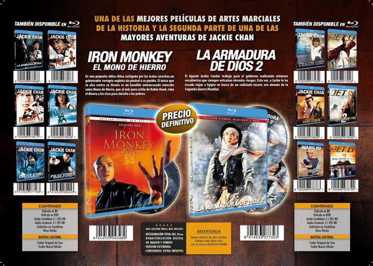 'Iron Monkey' y 'La armadura de Dios'  (Blu-ray)