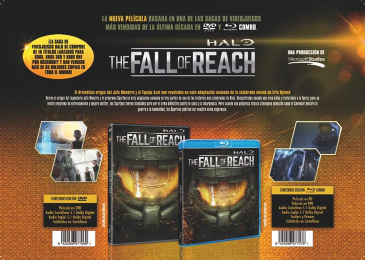 'Halo: The Fall of Reach' (DVD y Blu-ray)