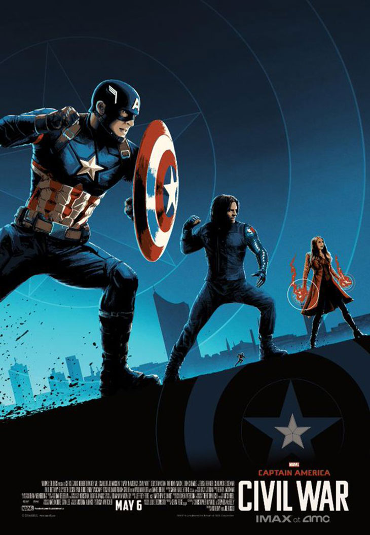Capitán América: Civil War póster AMC