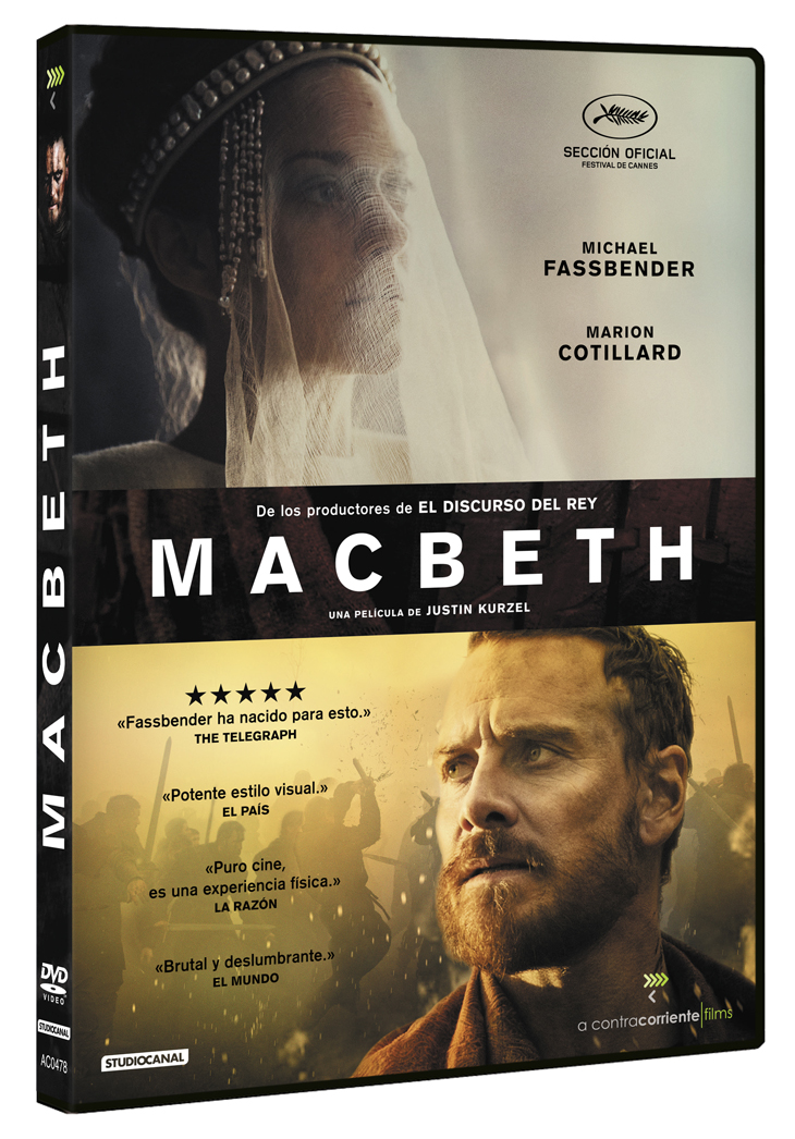 ‘Macbeth’ con Michael Fassbender y Marion Cotillard, en Steelbook y DVD