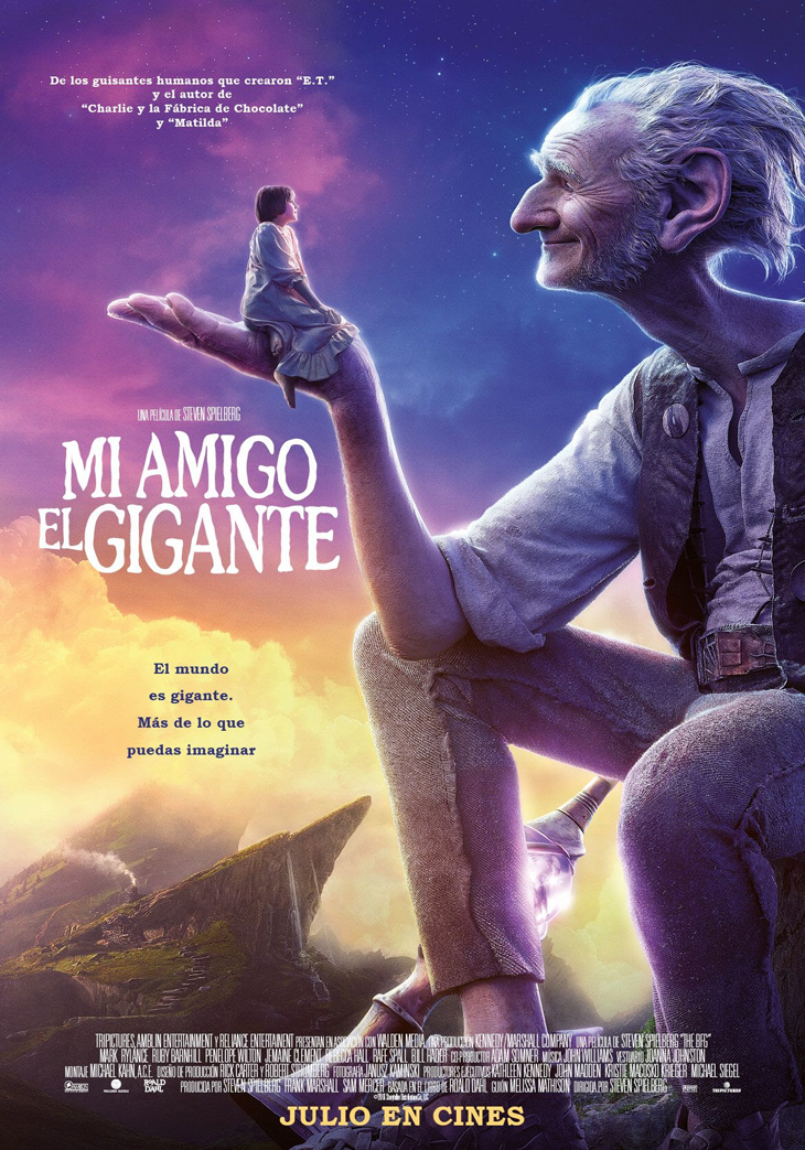 Ya podemos admirar  el cartel final de ‘Mi amigo el gigante’, dirigida por Steven Spielberg 
