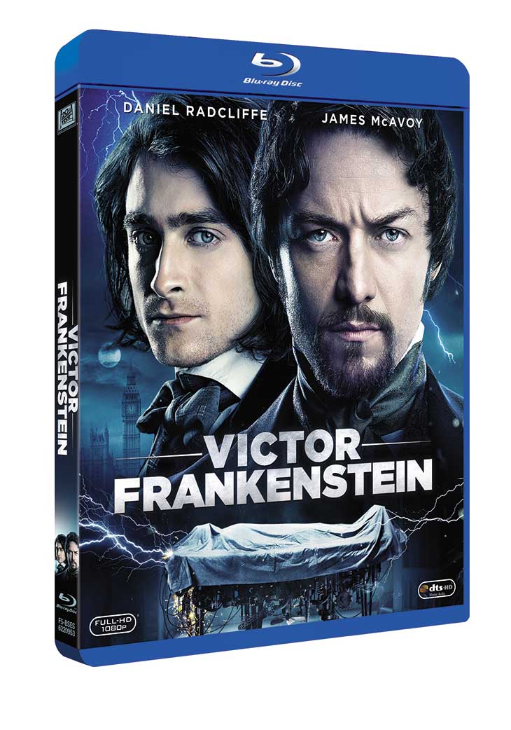 Portada Blu-ray de 'Victor Frankenstein'