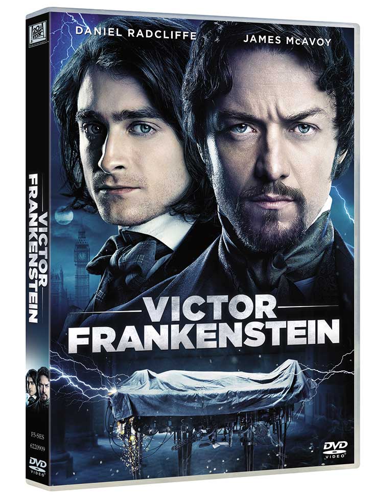 Portada DVD de 'Victor Frankenstein'