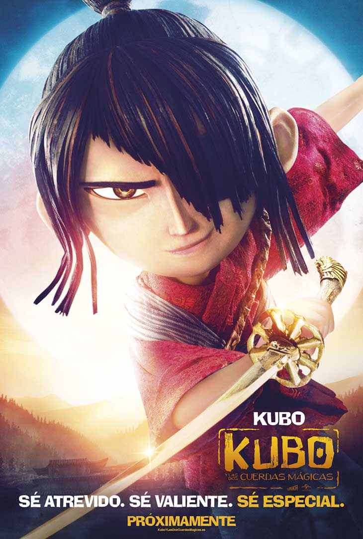 Kubo en el póster de 'Kubo y las dos cuerdas mágicas'