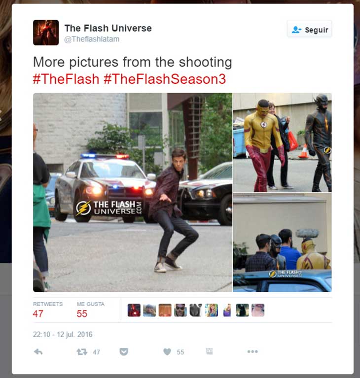 Rodaje de la tercera temporada de 'The Flash'