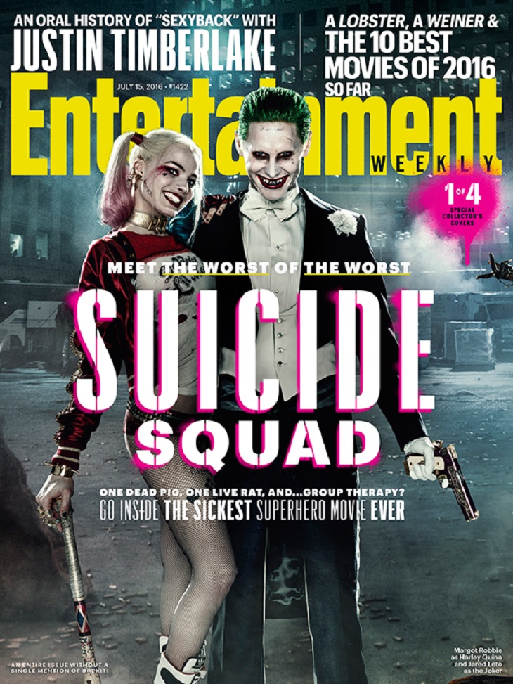 Portada de Entertainment Weekly para 'Escuadrón suicida'