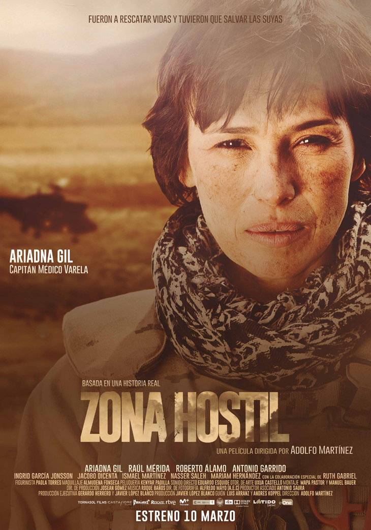 El espectacular film bélico Español ‘Zona hostil’ presenta carteles de personajes