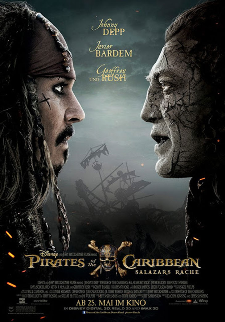 Póster de Piratas del Caribe: la venganza de Salazar