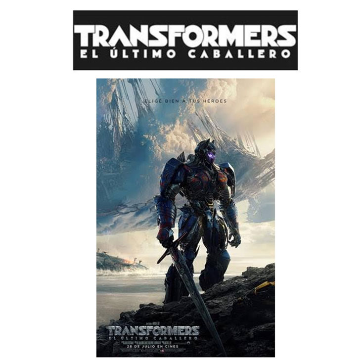 Póster en español de 'Transformers: el último Caballero'