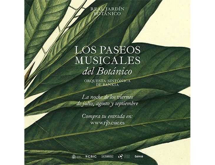 Póster de Paseos Musicales del Botánico