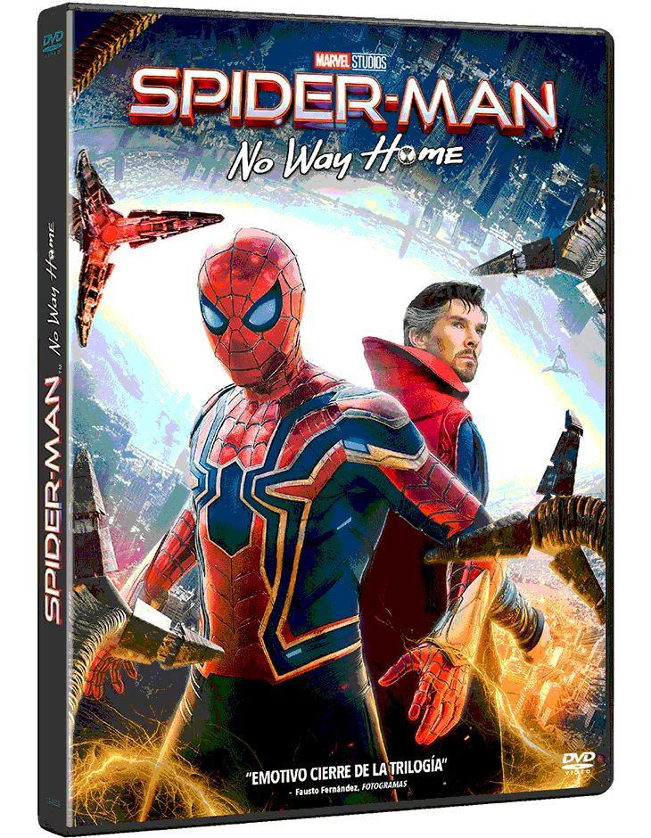 Carátula de DVD de Spider-Man No Way Home