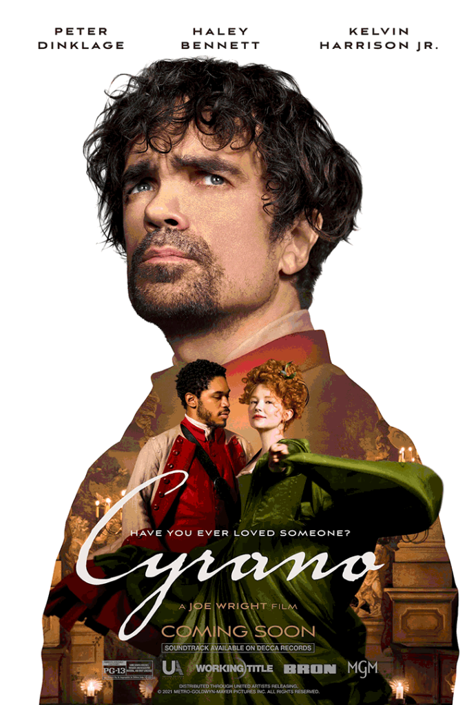 Póster de Cyrano, con Peter Dinklage