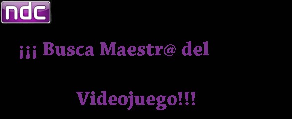 Buscamos Maestr@ del Videojuego ¿vas a ser tú?