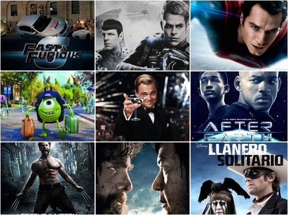 Algunas  películas del megatráiler