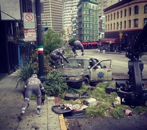 Rodaje de 'El amanecer del planeta de los simios'