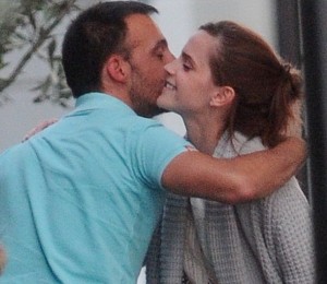 Alejandro Amenábar y Emma Watson