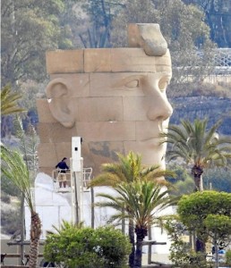 Esfinge para el rodaje de 'Exodus'